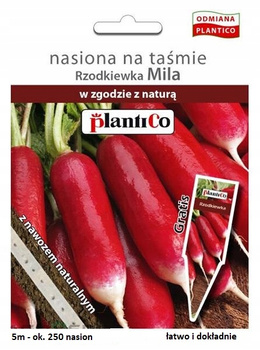 Rzodkiewka Mila Na Taśmie z nawozem 1,91g Plantico 